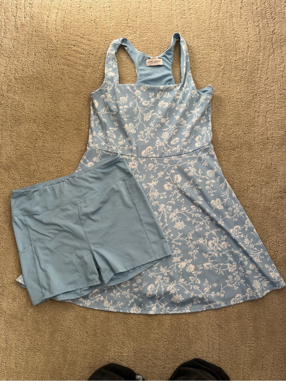 Laura Ashley Golf and Tennis Dress Floral Print Activewear Athletic Feminine